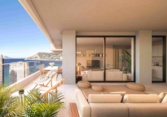 Luksusowy apartament w Calpe z widokiem na morze z 3 sypialniami – 13 piętro